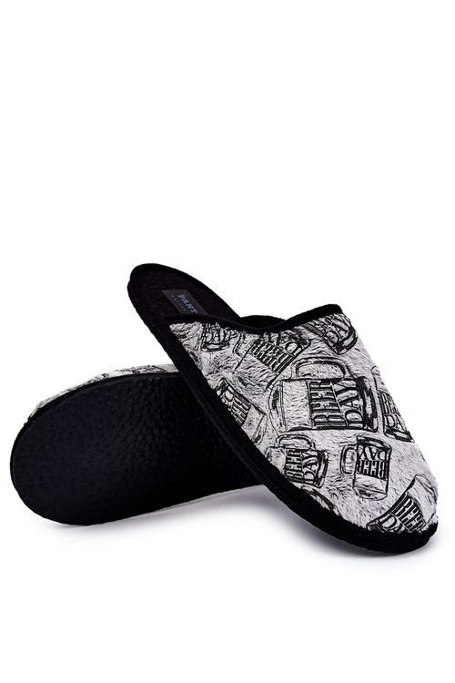 Men's Home Slippers Panto Fino KK167001 Grey