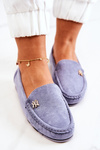Women's Suede Loafers Blue Madelyn