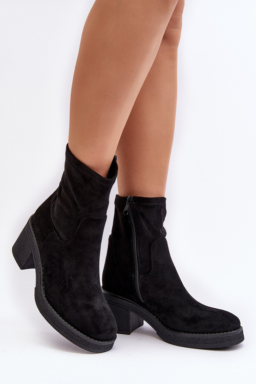 Women's ankle boots with a heel Camel Argastis