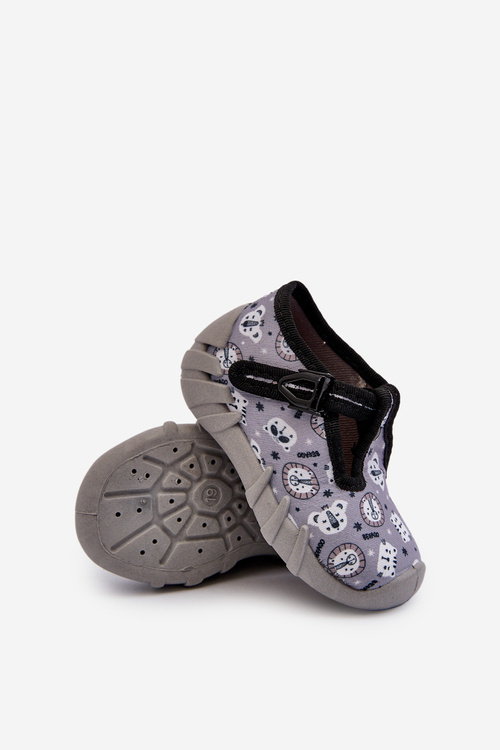 Comfortable Children's Slippers BEFADO 110N488 Grey