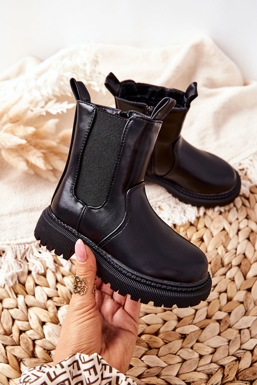Children's Boots Insulated Black Aletris