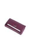 Large Women's Leather Wallet Maroon Elissie