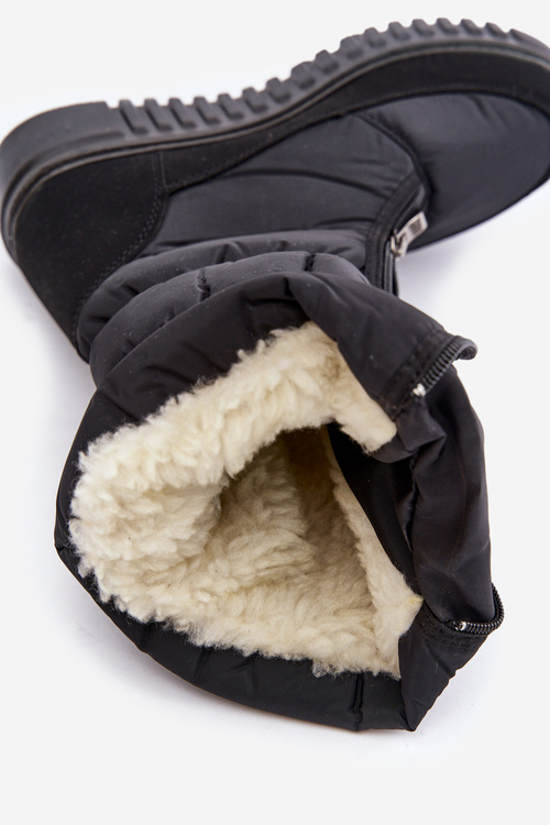 Women's Padded Snow Boots Progress PROGJ-22-136 Black