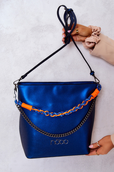 Classic Leather Handbag Nobo M1280-C012 Navy blue