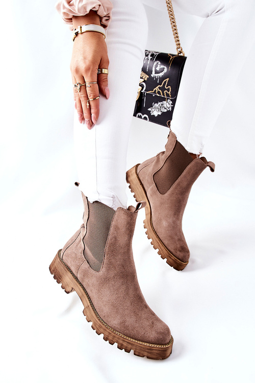 Leather Chelsea Boots Nicole Brown Brace