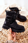 Children's Boots With Buckle Black Dollay