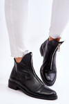 Leather Zipper Boots Nicole 2785/037 Black