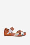 Leather Sandals with Elastic Maciejka 03375-26 Orange
