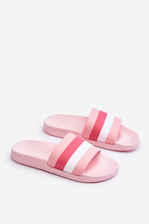 Women's Striped Slippers pink Vision