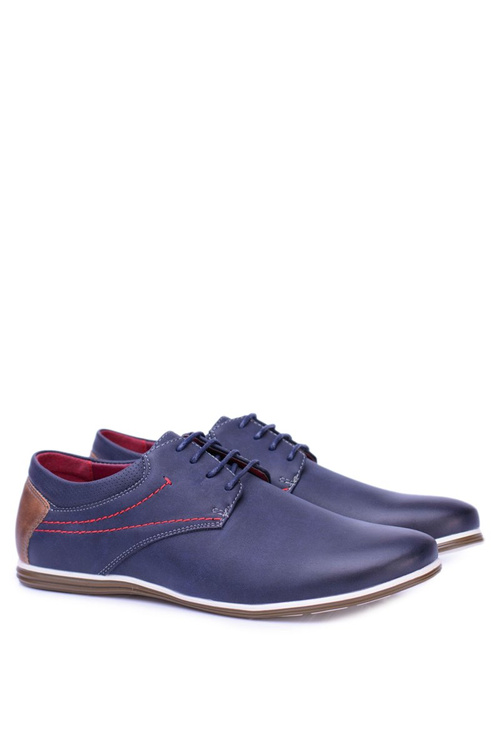 Men's Sporty Navy Blue Casual Marlabo Half Boots