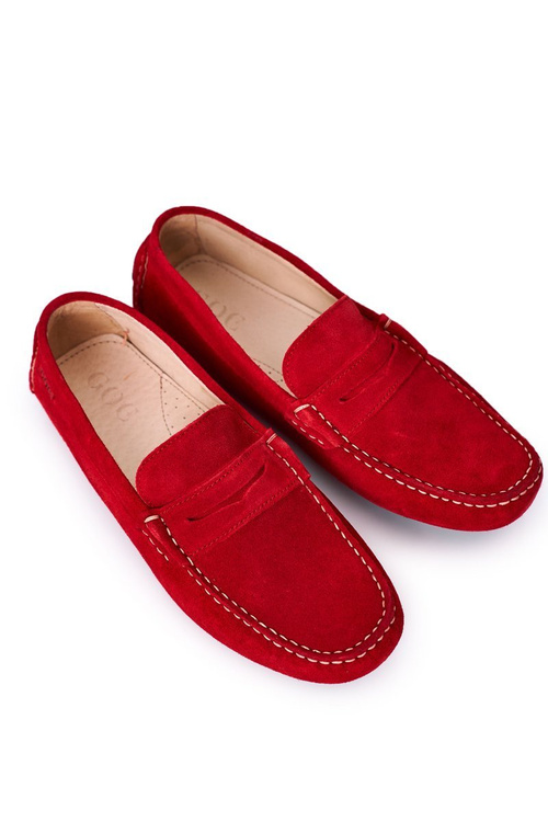 Suede Casual Loafers GOE HH1N4066 Red