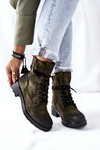 High boots Workers With Sliders Green Maisa