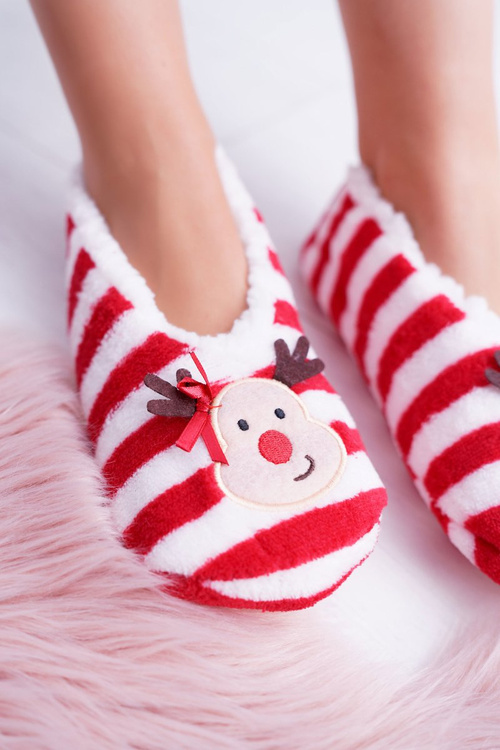 Home Women's SOXO Christmas Reindeer Ballerinas