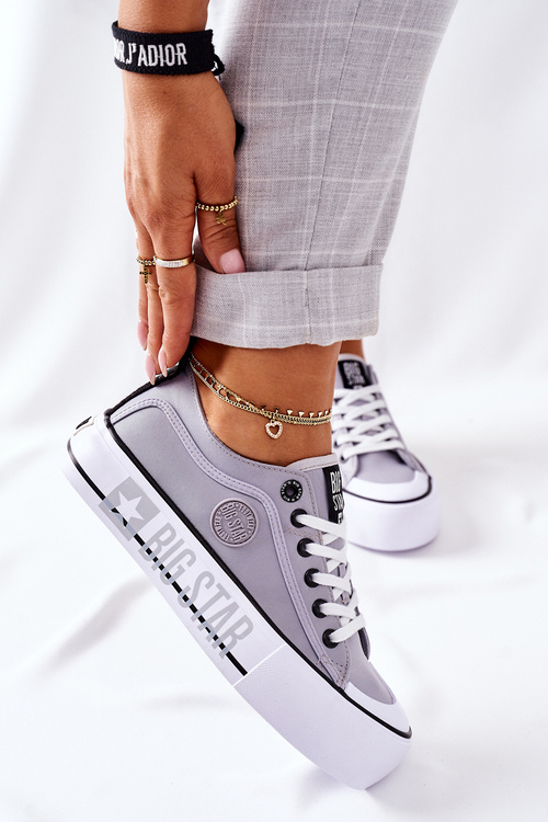 Tenisówki Trampki Platforma BIG STAR Szare II274023