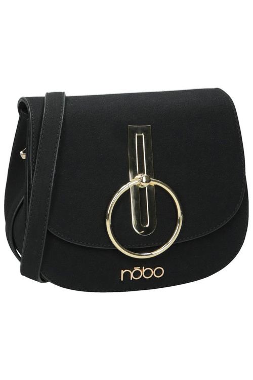 Women's Suede Handbag Black NOBO NBAG-F0180-C020