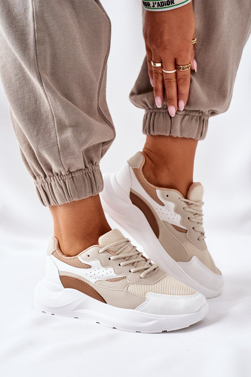 Women’s Sport Shoes Sneakers Beige Going