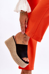 Women's Wedge And Platform Slippers Black Ysabel