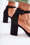 Shiny Pumps On A Bar Black Amira