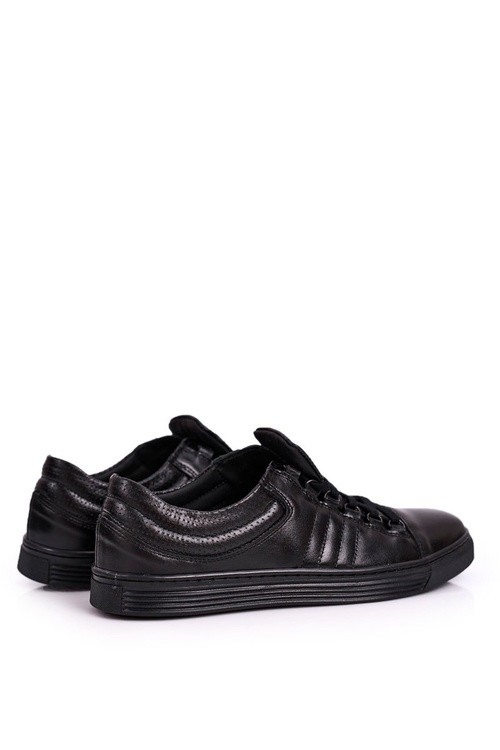 Men's Leather Shoes Trainers BEDNAREK Black