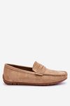 Men's Suede Moccasins Beige Wesley