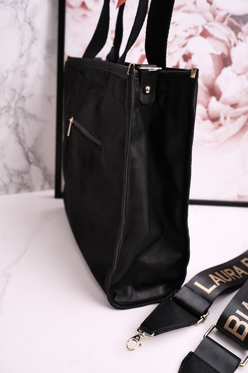 Shopper Bag With Detachable Strap LAURA BIAGGI Black