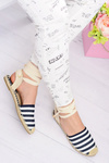 Women's Linen Ballerinas Tiered Mara Espadrilles Sea