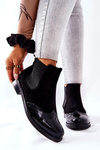 Leather Slip-on Boots Laura Messi Black 2096