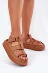 Ladies Platform Sandals Camel Nitavelia