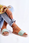 Suede Women's Slippers Sunset Green