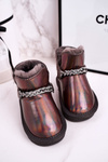 Children's Snow Boots With Fur Petrol Grey Princess