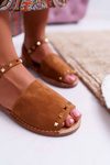 Women's Lu Boo Suede Sandals Camel Silena