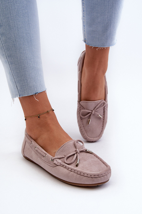 Women's Suede Moccasins Purple Si Passione