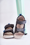Comfortable Children's Sandals Dark Grey Samell