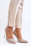Golden Glittery High Heels Tiberona