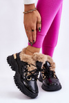 Women's Insulated Sports Boots Lace-Up Black Kerberos