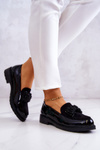 Elegant Patent Loafers Black S.Barski HY51-318 Belize
