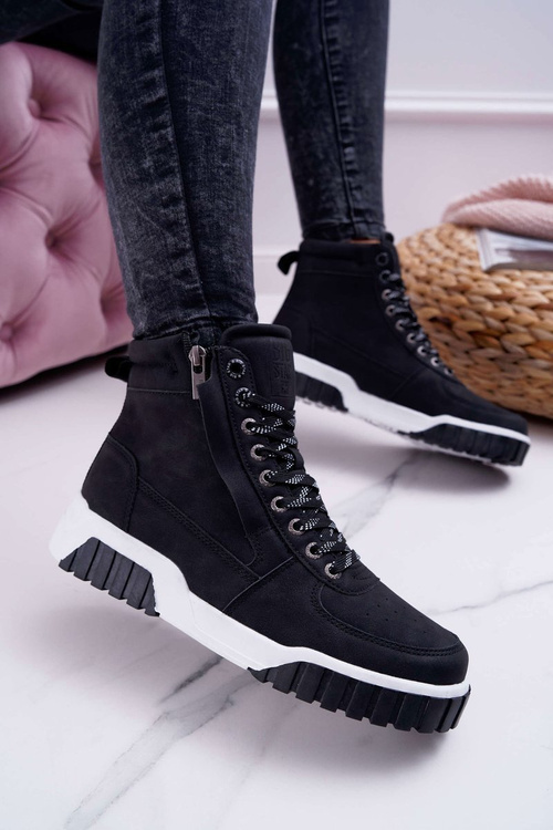 Women's Sports Shoes Big Star High Black EE274221