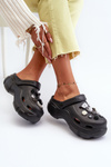 Foam Women's Lightweight Slides with Chunky Sole Black Matirra