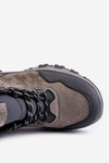 Warm Men's Hiking Shoes Laced Gray Zerista