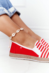 Women's Espadrilles Big Star HH276003 Red-White