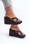 Women's Wedge Sandals 83520 Ipanema High Fashion Slide Fem Black