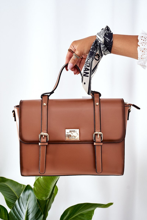 Briefcase Handbag NOBO L1540 Camel