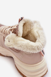 Women's Lined Sport Shoes Laced Beige Dejana