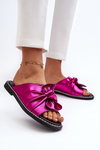 Women's Flat Sandals with Cutouts Fuchsia Fiviama