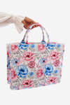 Large Bag with Flowers Pink Mooch