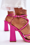 Fashionable High Heel Sandals Pink Josette