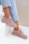 Buty Sportowe Wsuwane Siateczkowe Damskie Różowe Harice