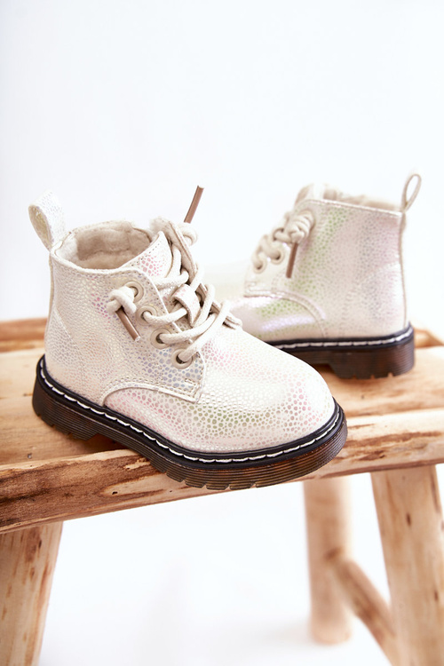 Children's Warm Boots With Zipper White Betsy