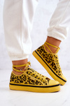 Trampki Damskie Pantera Żółte Big Star JJ274616