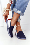 Women's Espadrilles Big Star HH276008 Navy-White